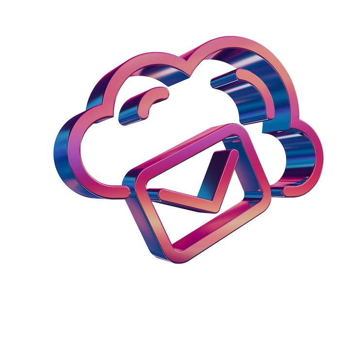 3d-neon-retro-icon-cloud-with-mail-hosting_181667-40177